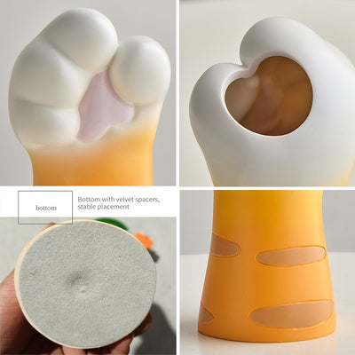 Kawaii Cat Claw Design Vase